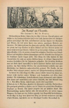 Im Kampf um Neuville.