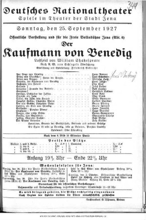 Der Kaufmann von Venedig