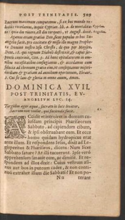 Dominica XVII. Post Trinitatis ...