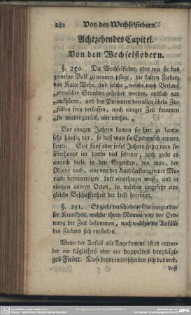 Achtzehendes Capitel. Von den Wechselfiebern