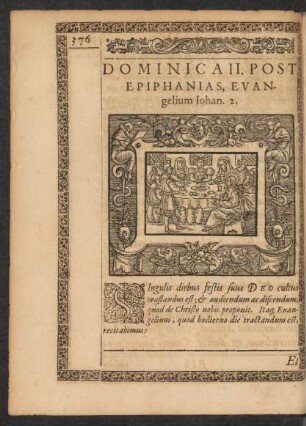 Dominica II. Post Epiphanias, Evangelium Iohan. 2.