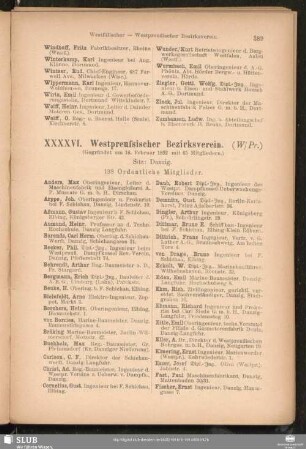 XXXXVI. Westpreußischer Bezirksverein.