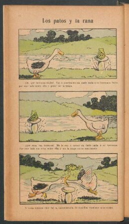 Los patos y la rana - [Cómic]