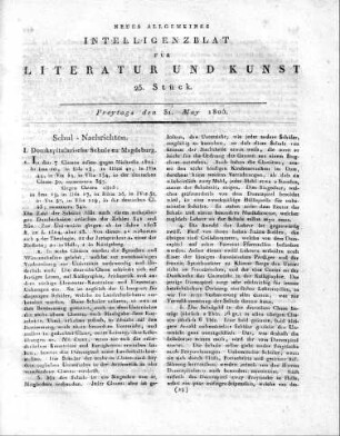 1805-05-31 : 25. Stück