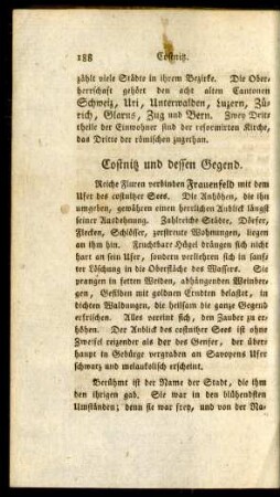 Costnitz und dessen Gegend