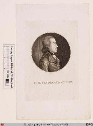 Bildnis Johann (Friedrich) Ferdinand Schlez