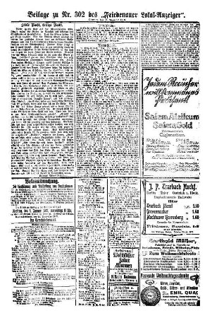 Beilage zu Nr. 302