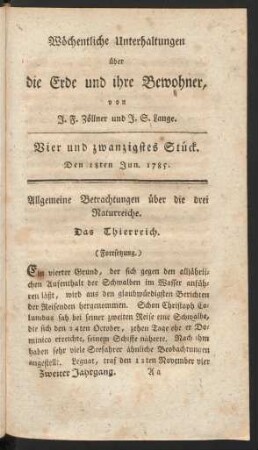 Vier und zwanzigstes Stück