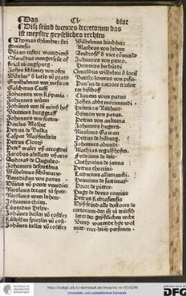 DIss seind doctores decretorum das ist meyster geystliches rechten.