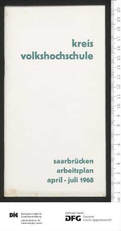 Programm 3. Trimester 1967/1968
