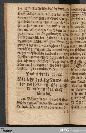 Das siebende capitel.
