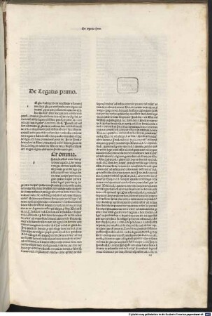 Lectura super prima et secunda parte Infortiati, [3]. Lectura super secunda parte infortiati