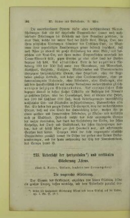 235. Uebersicht der horizontalen*) und vertikalen Gliederung Asiens