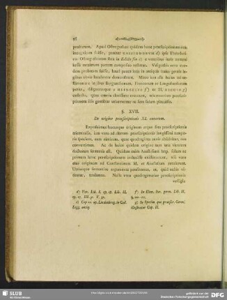 §. XVII. De origine praescriptionis XL annorum