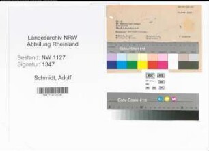 Entnazifizierung Adolf Schmidt , geb. 00.00.0000 (Polizist)