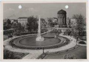 Mannheim, Wasserturm und Friedrichsplatz