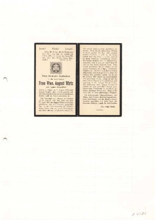 Wirtz, Louise geb. Mengelbier