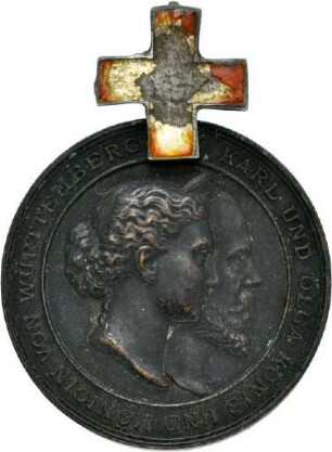 Karl-Olga-Medaille von Karl Schwenzer für Verdienste um das Rote Kreuz o.J. (verliehen von 1889 bis 1916)