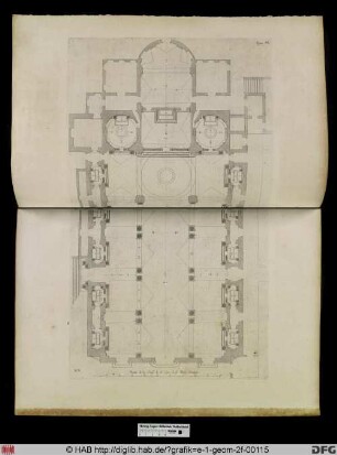 Pianta de la Chiesa de S. Ciro de gli Padri Theatini.