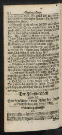 Sterbegesänge. 275. - 309.