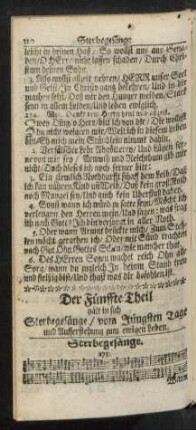 Sterbegesänge. 275. - 309.