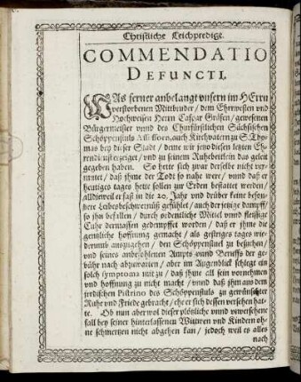 Commendatio Defuncti.