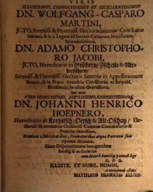 Disputatio inauguralis juridica de prorogatione jurisdictionis