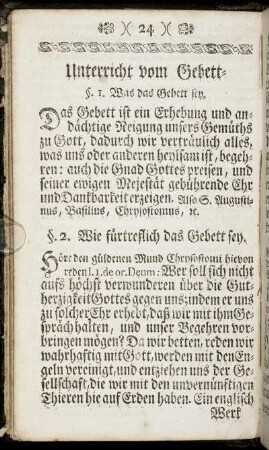 Unterricht vom Gebett-