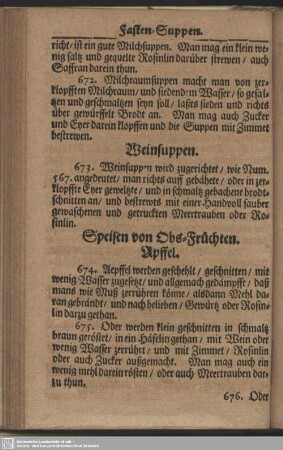 Speisen von Obs-Früchten