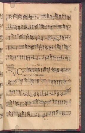 Canzon Settima.