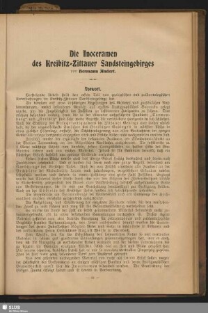 Die Inoceramen des Kreibitz-Zittauer Sandsteingebirges