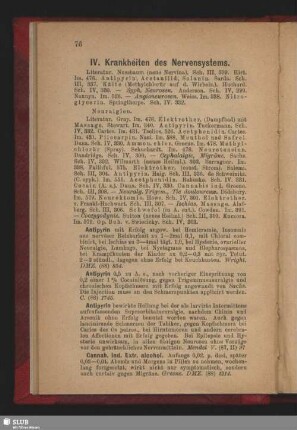 IV. Krankheiten des Nervensystems