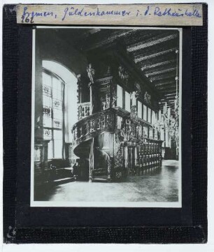 Bremen, Rathaus,Bremen, Rathaus, Güldenkammer : Innenansicht, Obere Halle, Güldenkammer von außen