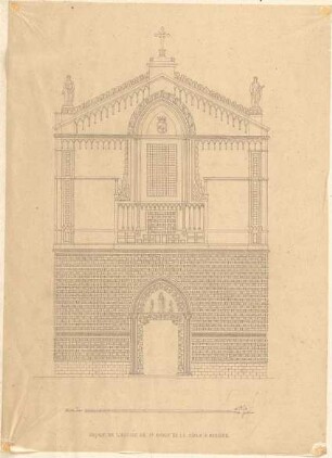 Zocher, Ernst; Messina (Sizilien); S. Maria - Aufriss