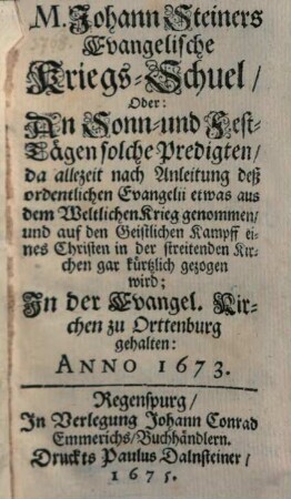 Evangelische Kriegs-Schul
