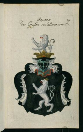 79r-79v, 79. Wappen der Grafen von Bournonville