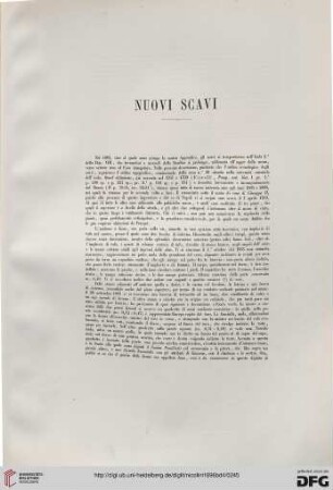 Nuovi scavi