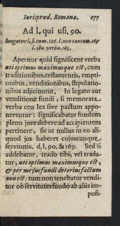 Ad l. qui usi. 90.