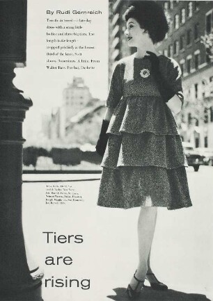 Modeaufnahme, Modell Sondra Peterson, Tearsheet (Mademoiselle)