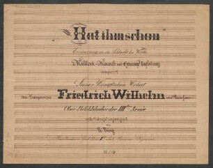 Hat ihm schon; Coro maschile, winds, stck; F-Dur