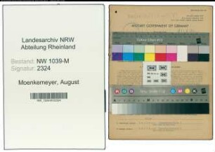 Entnazifizierung August Moenkemeyer , geb. 23.06.1905 (Bauunternehmer)