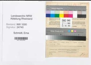 Entnazifizierung Erna Schmidt, geb. 01.11.1907 (Opernsaengerin)