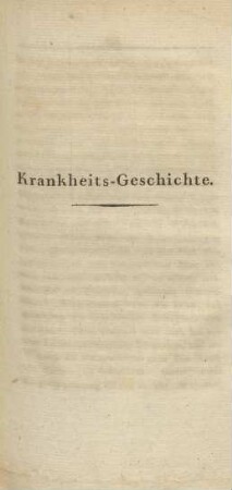 Krankheits-Geschichte