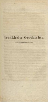 Krankheits-Geschichte