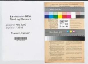 Entnazifizierung Heinrich Ruwisch, geb. 23.01.1903 (Postsekretaer)