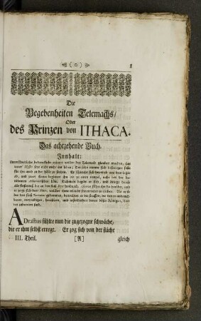 Das achtzehende Buch.