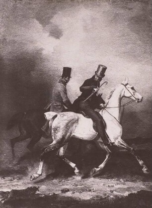 Ausritt des Prinzen Wilhelm in Begleitung des Künstlers