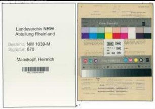 Entnazifizierung Heinrich Manskopf , geb. 11.12.1898 (Ingenieur)