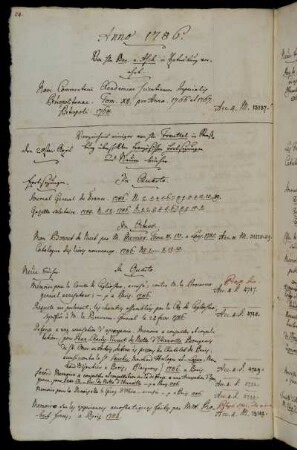 Von Hhn Bar. v. Asch in Petersburg verehrt. - Verzeichnis einiger von Hhn Treuttel in Straßburg überschickten französischen Fortsetzungen und Neuen Bücher.