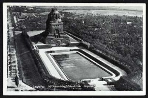 Leipzig, Völkerschlachtdenkmal : Original-Fliegeraufnahme